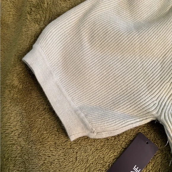 Ardene Ribbed Knit Shrug in light Sage Green - Picture 11 of 12